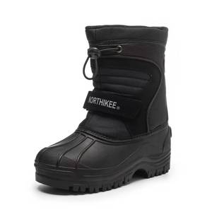 lot 1565 image: Northikee Kids Outdoor Snow Boots Insulated Boys & Girls Waterproof Winter Snow Boots Size Little Kid 3