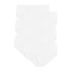 lot 2276 image: JUST MY SIZE Womens Cool Comfort Cotton Brief 6-Pack (16106P)