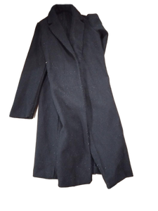 lot 2333 image: Mens black wool coat size small