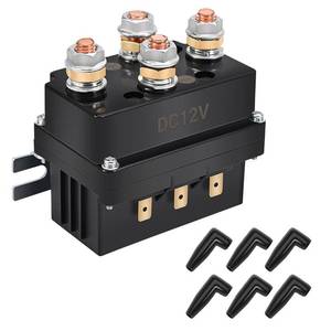 lot 2344 image: KanSmart Winch Solenoid Relay Contactor 12V 500A Winch Relay Thumb Truck for 8000-15000lbs ATV UTV Boat 4x4 Vehicles Winch Replacement with 6 Protecting Caps