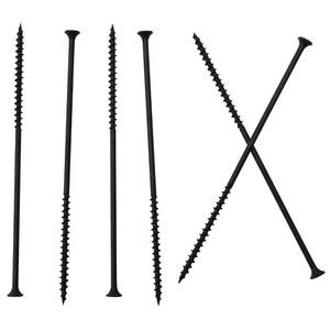 lot 2345 image: JEGONFRI 40pcs #10 � 6 inch High Hardness Drywall Screws, Black, Coarse Thread, Phillips Drive, Bugle Head, Black Wood Screws, Long Screws, Wood and More