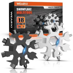 lot 4405 image: Father Day Gifts for Men, Gifts for Men 18 in 1 Snowflake Multitool, Birthday Gift for Boyfriend, Mens Gift for DadHimHusband, Dad Gifts Cool Gadgets, Camping Accessories