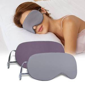 lot 4431 image: Sleeping Mask 2 Pack, Warm, Cool Double-Sided Use of Sleep Mask, Super Soft Blindfold with Adjustable Strap, Block Out Light, Comfort Sleep Eye Mask for Travel Meditation Nap