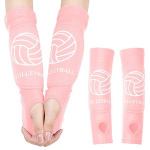 lot 4457 image: Shappy 2 Pcs 2 Pcs Volleyball Arm Sleeves Forearm Sleeves Volleyball Arm Pads for Boys Girls Teen Youth Wrist Guard (Pink,Small)