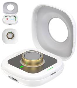 lot 8283 image: Wireless Charging Case for Oura Ring 4 Charger, 2000mAh Portable Travel Charger Station Fits All-Sized Ring Gen 4, 30-Day Runtime (Official Dock NOT Included)