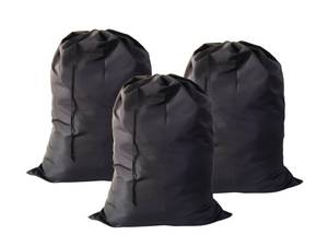 lot 8285 image: YETHAN Extra Large Laundry Bag 3 Pack, Black, Travel Laundry Bags with Drawstring Closure, 30x40, for college, dorm and apartment dwellers (3PCS Black)