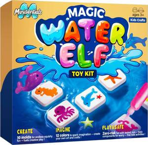 lot 8336 image: Magic Water Elf Toy Kit - Crafts Kit for Kids - Magic Gel Water Pets with Aquarium Bottle - Make Your Own Squishies Crafts Toys - Kids Christmas Birthday Gifts Party Favor for Girls Boys Ages 3