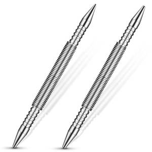 lot 10079 image: Moxweyeni 2 Pieces Spring Loaded Nail Set Spring Nail Punch Hammerless Trim Combination Tool Kit 132, 232, 332, 432 Inch Tools for Carpentry 3500 Psi of Impact Striking Force
