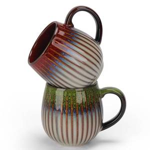 lot 11353 image: CosyCorner Ceramic Coffee Mugs, 17 oz Large Coffee Cups, Couple Coffee Mugs Set with Gift Box (A&B)