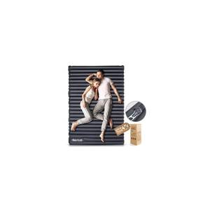lot 11377 image: Hikenture Double Sleeping Pad for Camping, 4 Extra-Thick Camping Mattress 2 Person, Inflatable & Ultralight Sleeping Mat for Backpacking, Hiking (Grey Foot Pump, Semi Double(79  47.5 in))