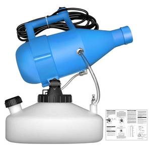 lot 11385 image: ZFULVO 4.5L(1.2Gallon) Portable Electric ULV Fogger Sprayer, 26-32ft Spraying Distance Atomizer Mist Rate 150-260mlmin Cold Fogger Machine, for Home,Hotel,Church,School,Lawn,Yard,Garden