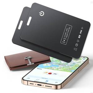 lot 12231 image: 2 Packs Wallet Air Tracker Tag (Apple MFi Certified) Compatible with Apple Find My (iOS Only), Card 0.06in Bluetooth Tracker for Wallets, Luggage, Passport, Wireless Charging, Anti-Loss Card Locator