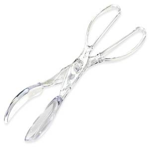 lot 12240 image: Chef Craft Premium Salad Scissor Tongs, 11.25 inch, Clear