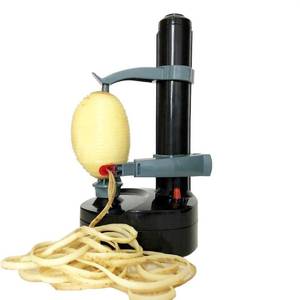 lot 12264 image: Electric Potato Peeler for Kitchen Vegetable Peelers for Zucchini Carrot Automatic Potato Peeler Electric Peeler Fruit Peeler for Apples Orange Mango Lemon Kiwi Rotate Express