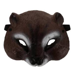 lot 12267 image: SHERCHPRY Squirrel Animal Mask Lightweight Pu Foam Half Face Costume Mask for Halloween Masquerade Parties Stage Cosplay Events