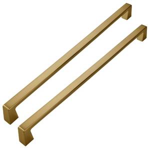 lot 12274 image: khtumeware 2 Pack 12 Inch(305mm) Hole Centers Champagne Bronze Kitchen Cabinet Handles, Brushed Brass Cabinet Pulls Kitchen Cabinet Hardware for Cupboard Gold Drawer Handles Dresser Pulls