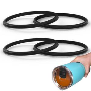 lot 12275 image: Rubber Seal Replacement Gasket for Yeti Lid, Leak-proof O Ring Replacement Compatible with Yeti 20 oz Tumbler, 1024 oz Mug, 25 oz Straw Mug and 10 oz Lowball, 4 Packs