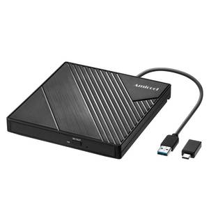 lot 12292 image: Amicool External DVD Drive USB 3.0 USB C CD Burner CDDVD -RW Optical Drive, Slim Portable DVD CD ROM Rewriter Writer Duplicator for Laptop Desktop PC Windows 111087 MacBook Mac Linux OS Apple