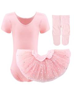lot 12305 image: Dancina Toddler Leotard Sparkle Tutu Set with Matching Ballet Tights 2-3T Ballet Pink