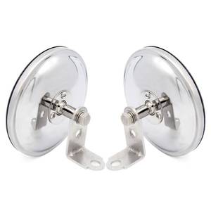 lot 12319 image: 5 Inch Convex Round Mirror Blind Spot For Isuzu NPR NQR NRR FSR FVR FRR Mitsubishi Fuso Canter Truck Bus Atv Utv Adjustable Bracket 2Pcs