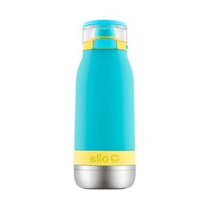 lot 12333 image: Ello Emma 14oz Vacuum Insulated Stainless Steel Kids Water Bottle with Straw and Built-in Carrying Handle and Leak-Proof Locking Lid for School Backpack, Lunchbox and Outdoor Sports, Sky