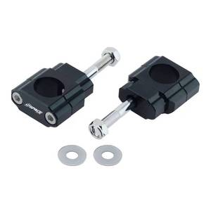 lot 12354 image: Fewfuss Universal Dirt Bike Handlebar Mounts- Motorcycle Handlebar Riser Mounting Kit 1-18 Black