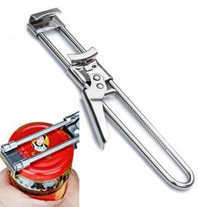 lot 12387 image: zengxiaoyun� Master Jar & Bottle Opener, Adjustable Multifunctional Stainless Steel Can Opener Jar Lid Gripper, Manual,Kitchen Accessories