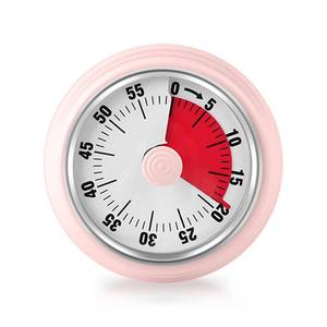 lot 12397 image: Visual Timer, Teeloray 60-Minute Countdown Timer, Kitchen Timer with Magnetic Base, Mechanical Clockwork, Ringer Alert, Time Management Tool for Children and Adults, StudyWorkCooking (Pink)