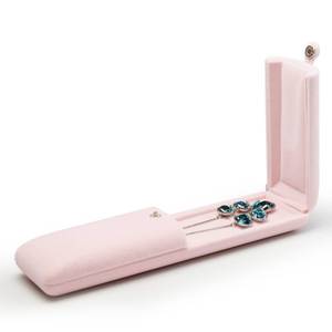 lot 12414 image: Oirlv Pink Velvet Jewelry Packaging Box Necklace Display Storage Case Necklace Gift Box