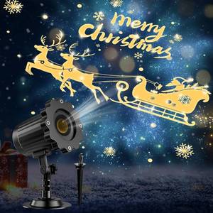 lot 12422 image: 3D Dynamic Christmas Projector Lights Outdoor Indoor-2025 Upgrade Santa in Sleigh Christmas Decorations,Waterproof Holiday Projector Lights for Window Ground Roof Wall Yard Xmas Decor