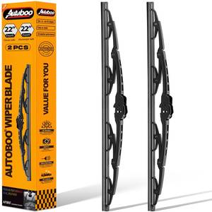 lot 14245 image: AUTOBOO 2020 Windshield Wiper Blade Replacement For Ford F150 F250 F350 F450 F550 2008-1999 Expedition 2006-1999 Explorer 2010-2005 Mustang 2004-1999 -Original Factory Quality (Pack of 2)