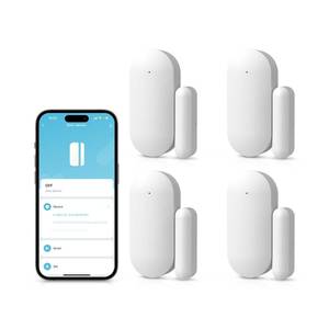 lot 14248 image: Clouree Door Alarm Window Sensors, Door Open Alarm Long Battery Life Wireless for Security Real-Time Notification WiFi Contact Sensor App Control No Monthly Fee