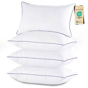 lot 15434 image: JOLLYVOGUE Pillows Standard Size Set of 4, Washable Supportive Full Size Bed Pillows with Super Soft Down Alternative Fill, Luxury Fluffy Hotel Quality for Side, Back and Stomach Sleepers