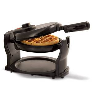 bella Classic Rotating Belgian Waffle Maker with Nonstick Plates, Removable Drip Tray, Adjustable Browning Control and Cool Touch Handles, Black