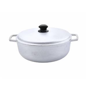 lot 15448 image: IMUSA 7.5 Quart Traditional Natural Made in Colombia Caldero with Lid for Cooking and Serving,Silver