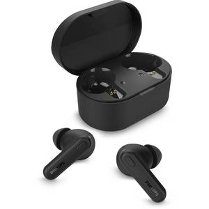 lot 16229 image: Philips TAT1108 Wireless Earbuds,True Wireless Headphones,Powerful Bass with 6 mm Driver,Clear Call with AI Mic,15-Hour Battery Life,Bluetooth v5.3,IPX4 Rating,Ergonomic Design for Comfort,Black