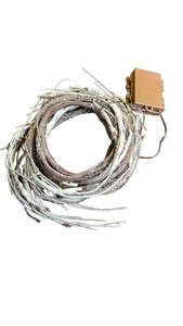 lot 16243 image: Battery Operated Christmas Light Timer Box with Frosted Wire Set