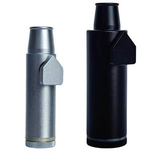 lot 16244 image: OakMsOik Metal Ieak-proof Bottle (3nd Generation Upgrade Version) (Black high-capacity(Silver small capacity) Portable Pepper Shaker (2 pack)