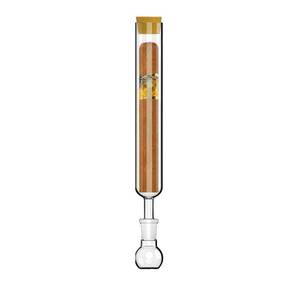lot 16262 image: Handmade Glass Cigar Humidor Set �� Straight Pipe, Ball Base & Wooden Plug,Cigar Incense Glass Tube Set, Humidity Control, Portable Travel Case for Flavorful Mellowing