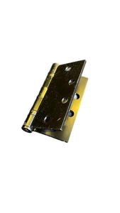 lot 16286 image: Brass Door Hinges 4 x 4 inch 3pk