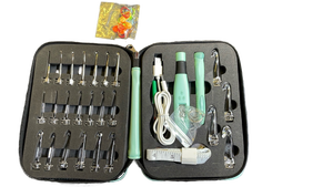 lot 16293 image: LED Light Up Crochet Hook Set with 24 Interchangeable Heads