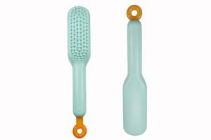 lot 16301 image: MAEELOU Stretchable Puppy Brush �� Soft Dog Brush - Gentle Grooming Brush for Small Dogs, Perfect for Yorkie, Shih Tzu, Maltipoo ��Dog Hair Remover Brush (Green)