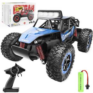 lot 16303 image: BEZGAR TB201 RC Cars-120 Scale Remote Control Car-2WD High Speed 20 Kmh Electric Toy Off Road Vehicle Monster Truck Crawler with LED Headlight and Rechargeable Battery for 8-12 Year Old Boys Girls