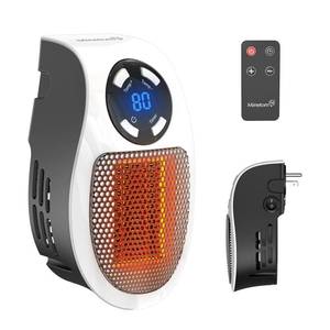 lot 16307 image: 450W Space Heater, Remote Wall Outlet Electric Small Space Heater as Seen on TV with Adjustable Thermostat and Timer and Led Display, Compact for Home,Office,Bathroom