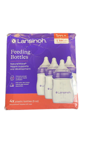 lot 16310 image: Lansinoh NaturalWave 5oz Baby Bottles Set of 4