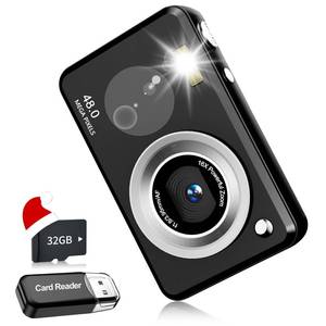 lot 16316 image: Digital Cameras FHD Camera for Kid Boys Girls Compact Digital Point and Shoot Camera with 16X Zoom 32GB Card Kids Camera for Kids