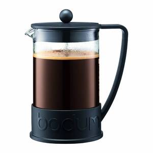 lot 17102 image: Bodum 51oz Brazil French Press Coffee Maker, High-Heat Borosilicate Glass, Black - Made in Portugal