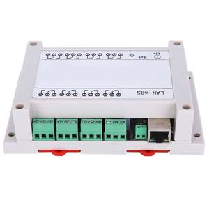 lot 18127 image: Ethernet IP RJ45 Remote Controller Module, 8-Channel Relay Switch 250V AC 10A with Case, Web Server, Control for Smart Home (White)
