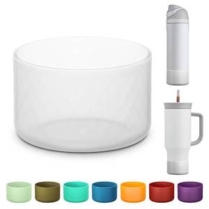 lot 18128 image: Silicone Boot for Owala Water Bottle 24 oz, Anti-Slip Protective Sleeve for FreeSipTwistFlip Stainless Steel Water Bottles Accessories