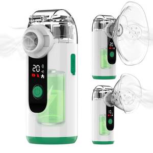 lot 18135 image: Hand-held Nebulizer for Respiratory System, Portable Nebulizer with Self-Clean Mode, Rechargeable Nebulizer for Home Office Travel